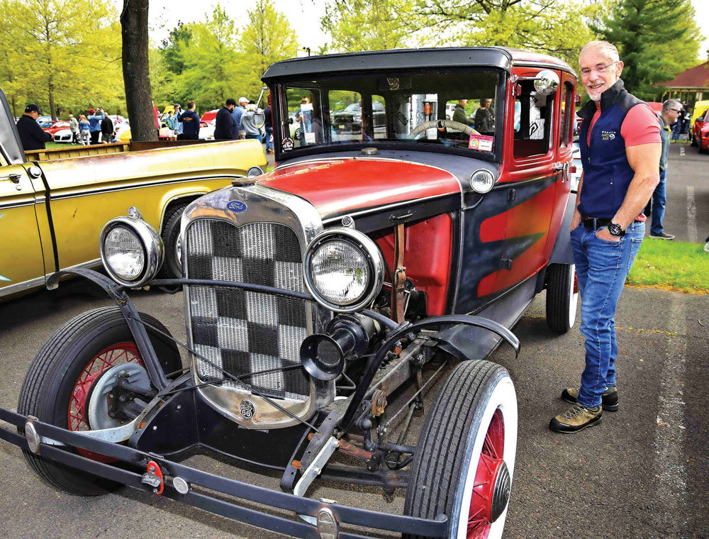 Kevin Hamilton with a 1929 Model “A” Ford.