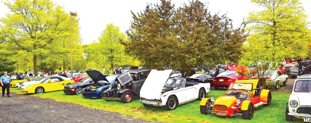 Hundreds of automobiles participated in the New Hope Auto Show Spring 2021 Cars & Coffee.