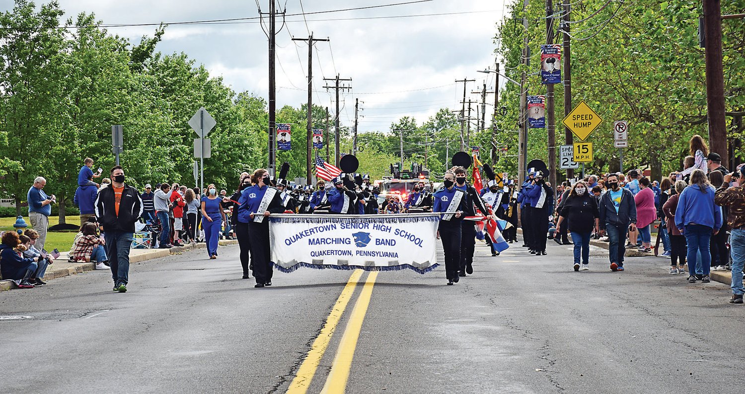 Quakertown Senior High Marching Band takes part in the annual American Legion Post 242 Memorial Day Parade.