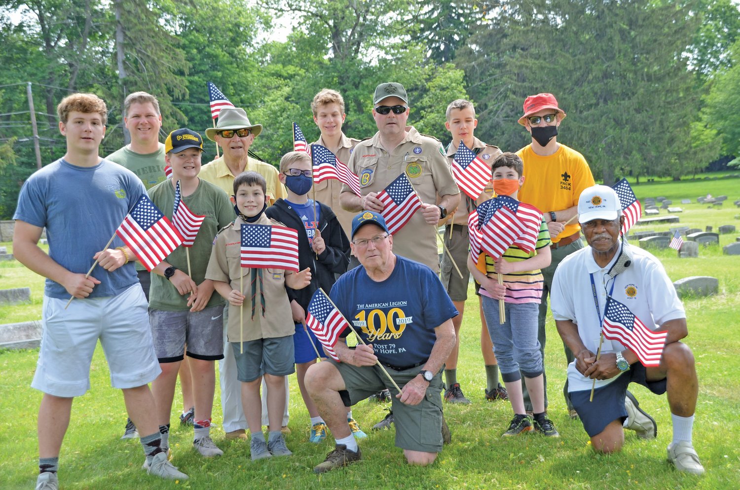 Members of Boy Scout Troop 34