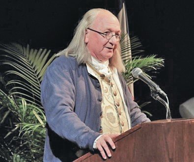 Bill Robling will portray Benjamin Franklin.
