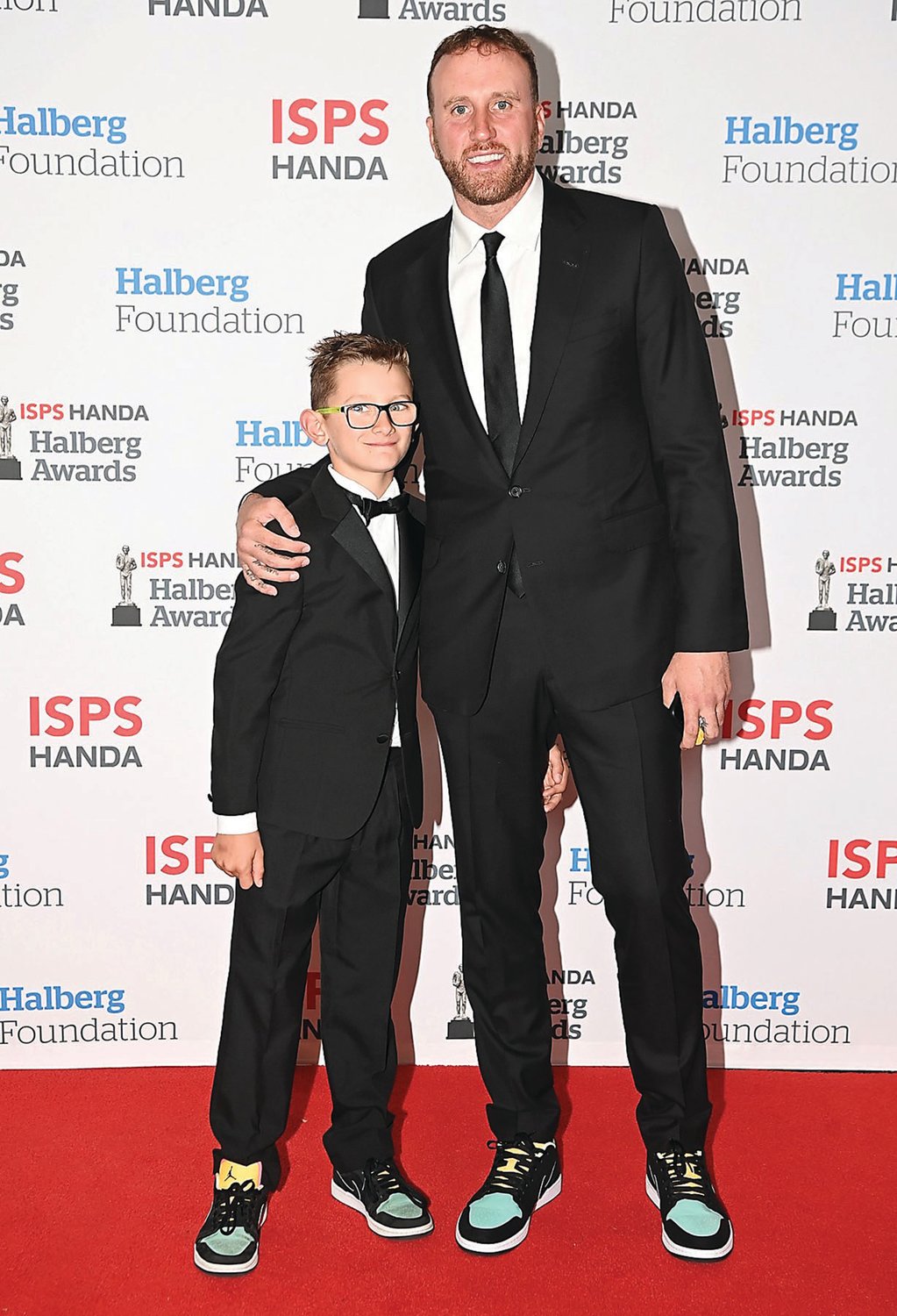 Bucks County native Matt Walsh and his son attend the Halberg Awards, New Zealand’s biggest annual sports recognition event.