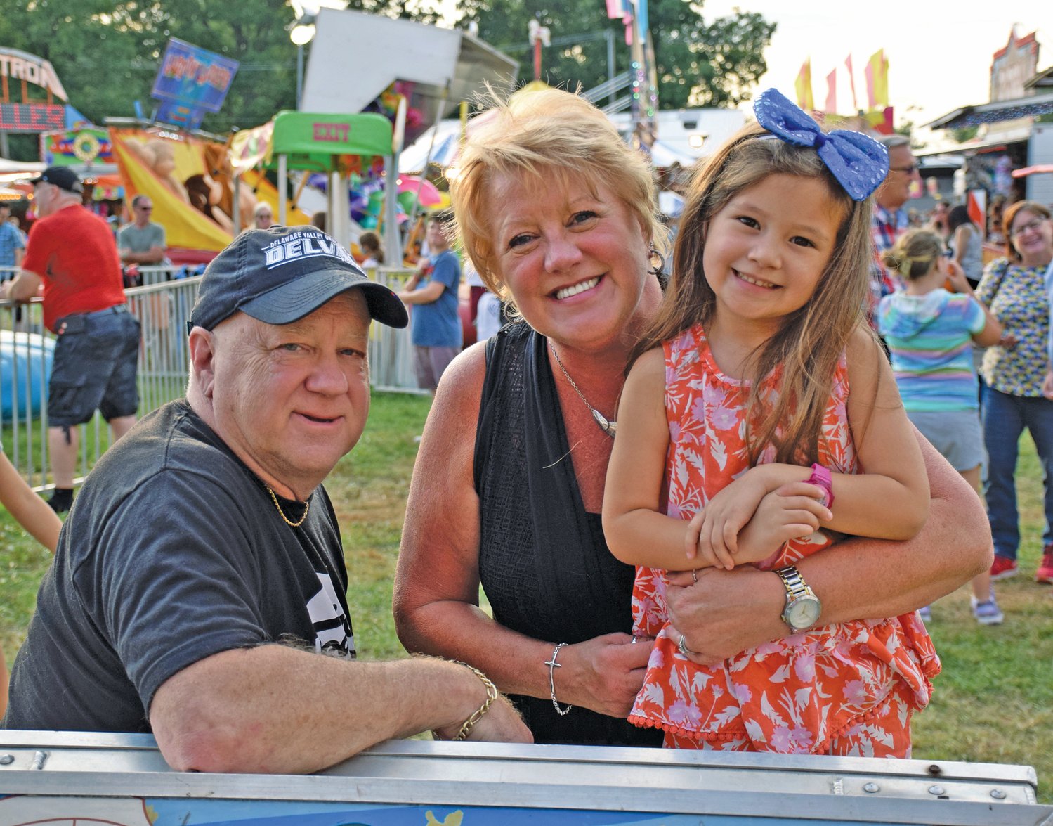 Darryl and Joann Ensminger of Doylestown with their granddaughter, Nevaeh Hernandez.