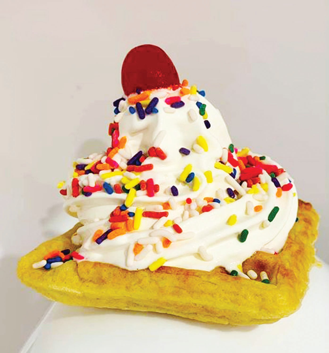 An ice cream-topped waffle was a recent special at the recently opened Grida’s 2.0 in Richlandtown. The seasonal restaurant served hard and soft-serve ice creams including seasonal flavors such as blueberry and teaberry.