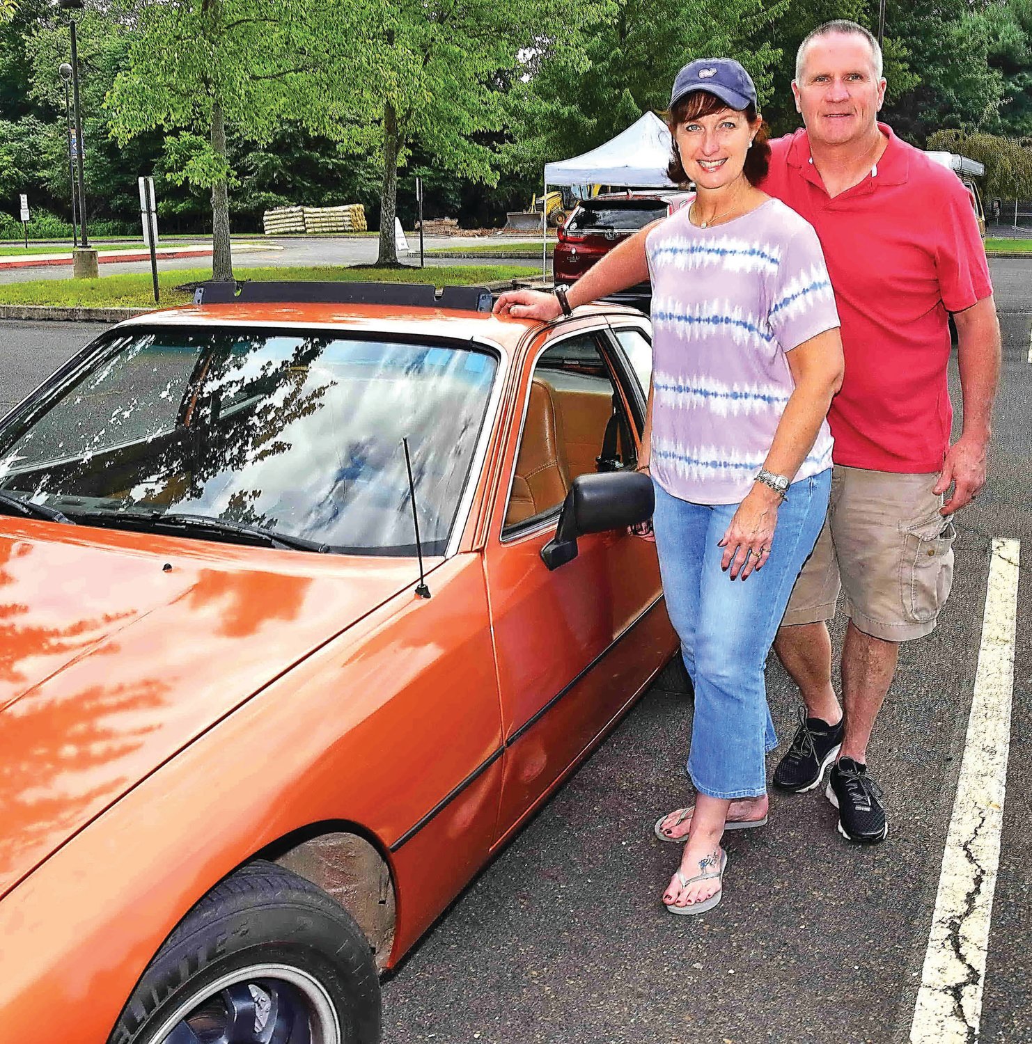 John and Laura Reed with their 1977 Porsche 924.