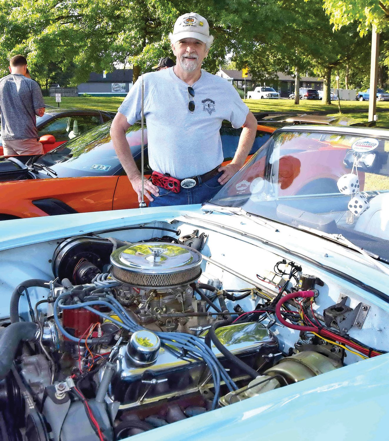 John Windfelder with his 1956 Ford T-Bird.