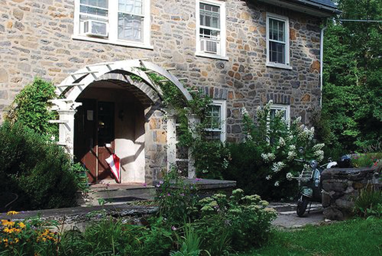 A series of images of Weisel Youth Hostel can be seen in a Google search. This is a view of the front entrance in better days.