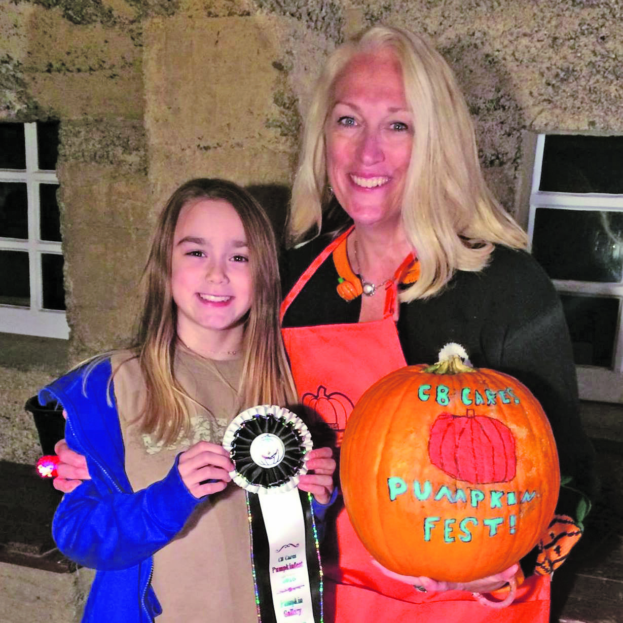 One of Kimberly Cambra’s favorite duties is presenting awards at the Doylestown Pumkinfest.