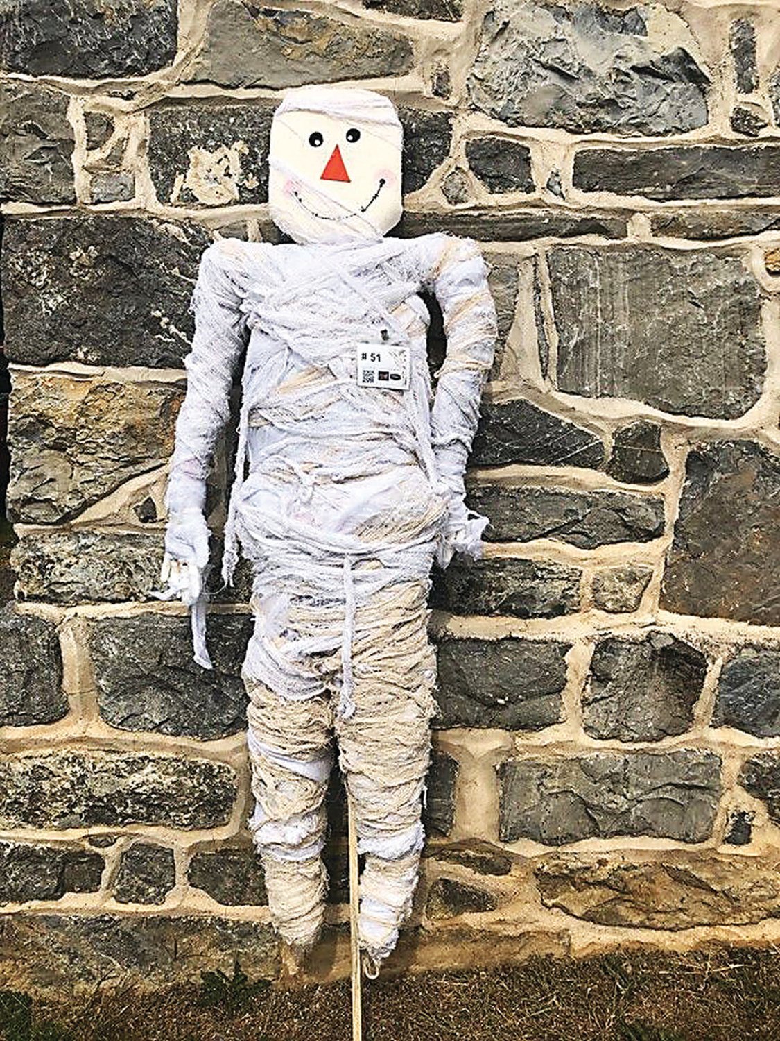 A mummy scarecrow was among last year’s entries in the Scarecrow Showdown in Bethlehem.