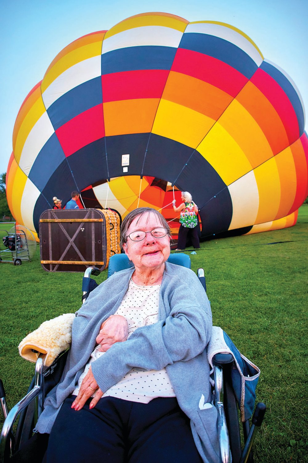 Doris Fosbenner, an 85-year-old resident of the Phoebe Richland Health Care Center, recently  fulfilled a lifelong dream by taking a ride in a hot air balloon.