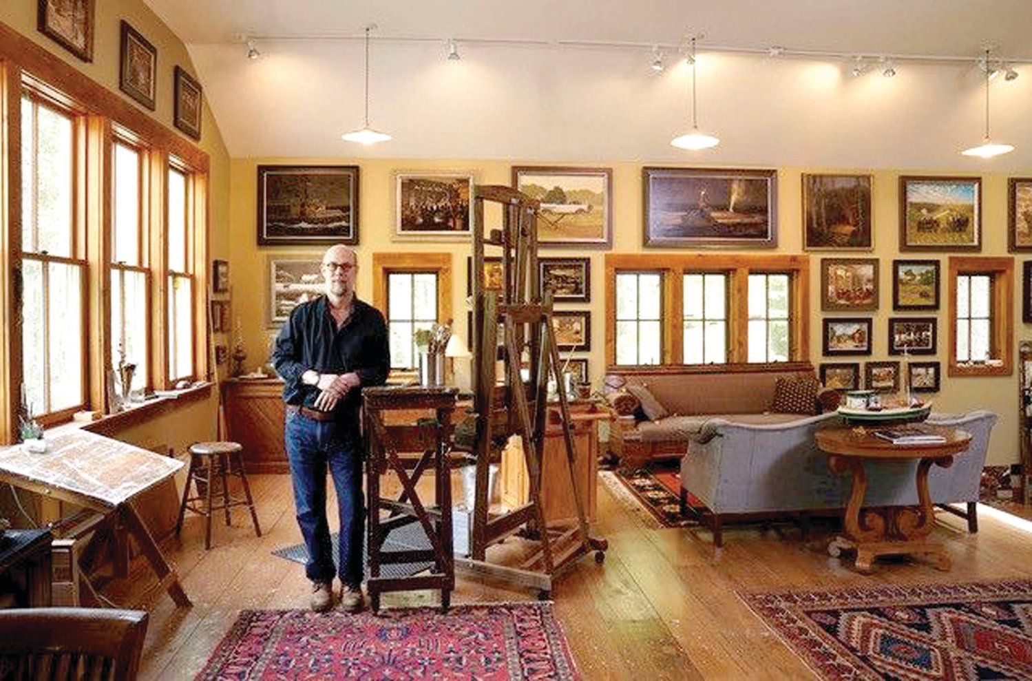 Robert Beck in his studio.