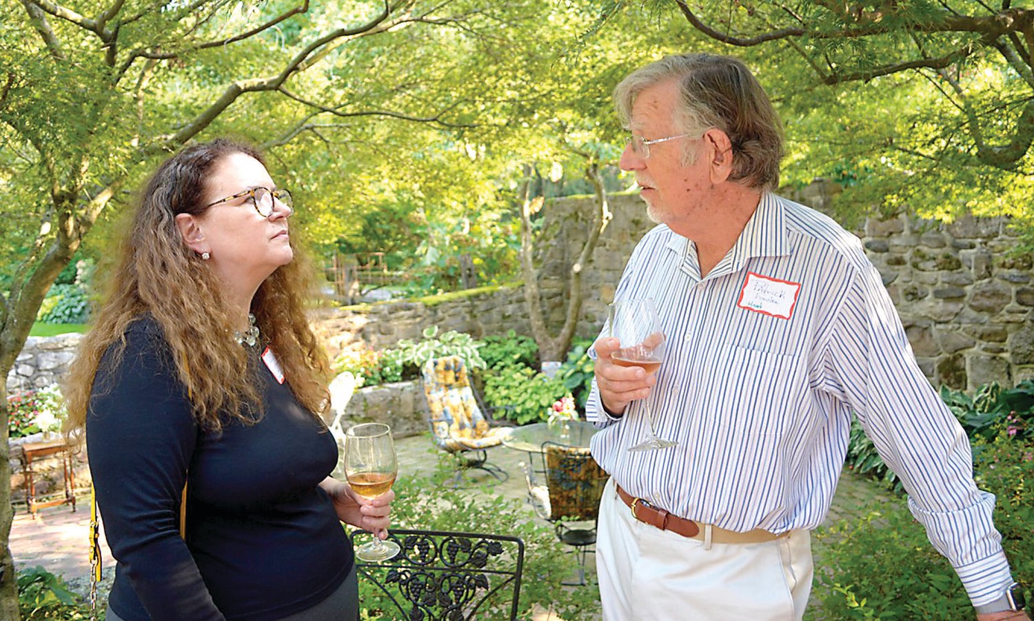 Laura Womack and Patrick Fowles, host.