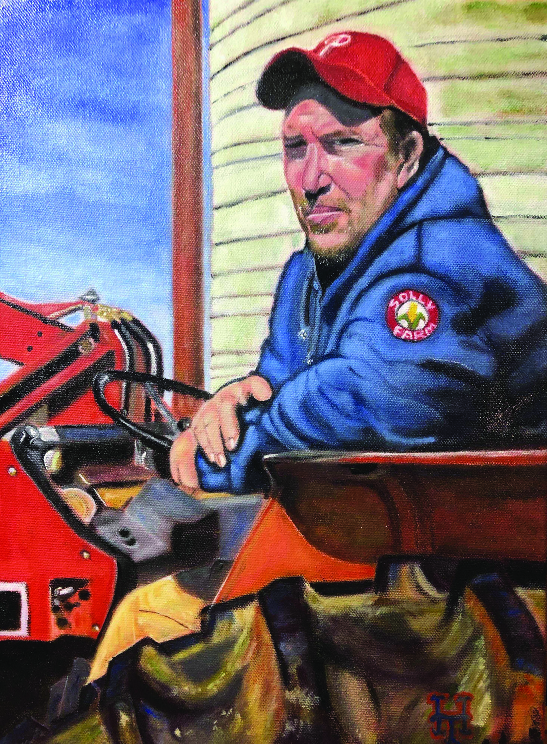 “Bob Solly” is an oil painting by Tom Harwood.