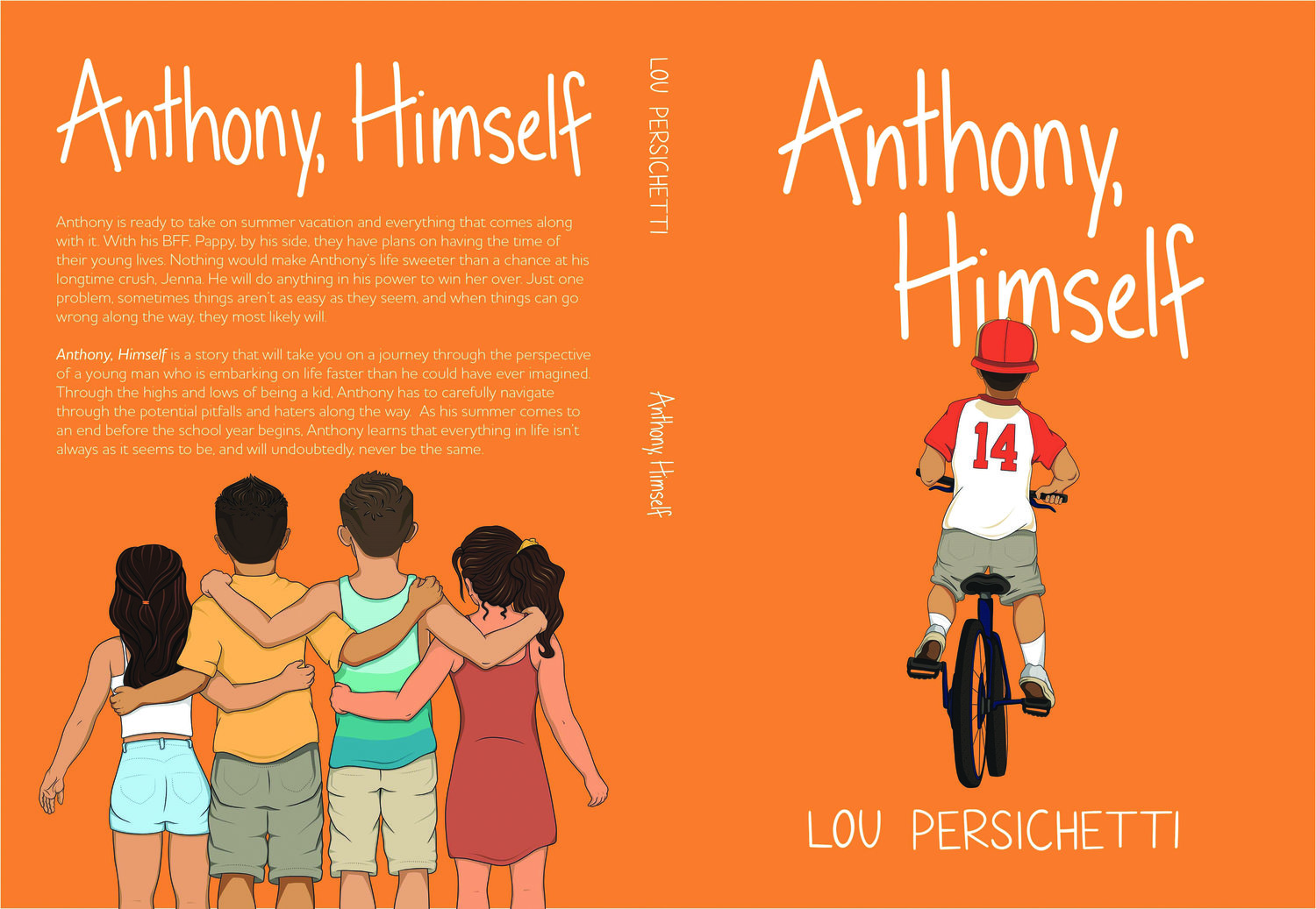 The cover of “Anthony, Himself,” a coming-of-age novel by Lou Persichetti of Bristol.