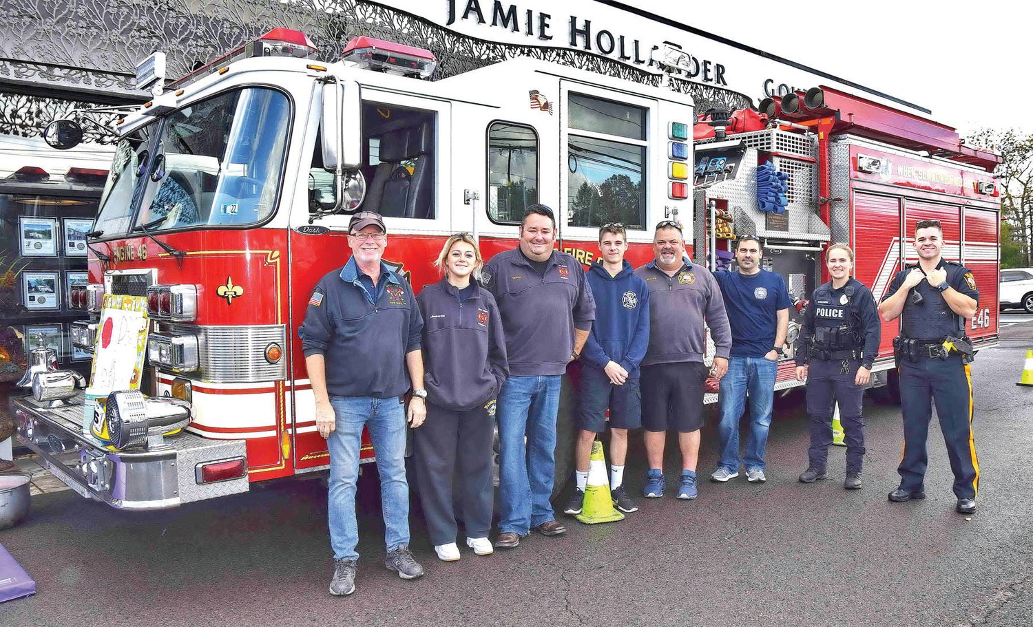 Members of the New Hope Eagle Fire Department, Solebury Township Police Department and the New Hope Borough Police Department assisted at the event.