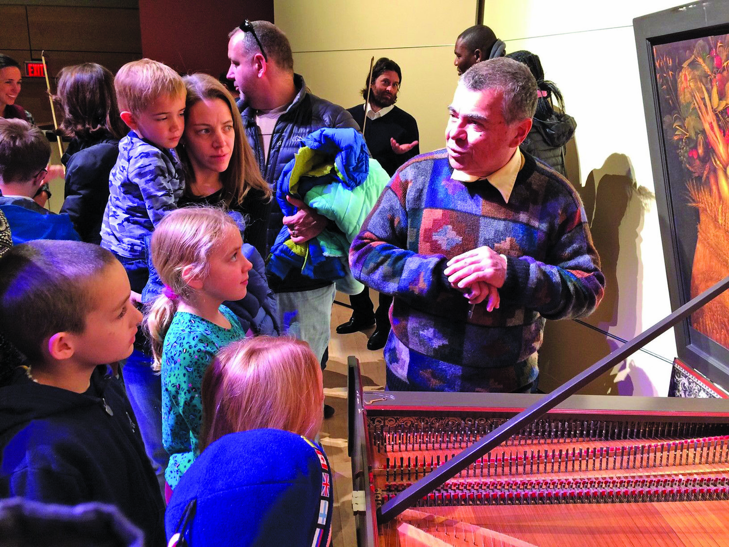 Children attend a prior Lenape Chamber Ensemble’s Concert in the Round at Delaware Valley College.
