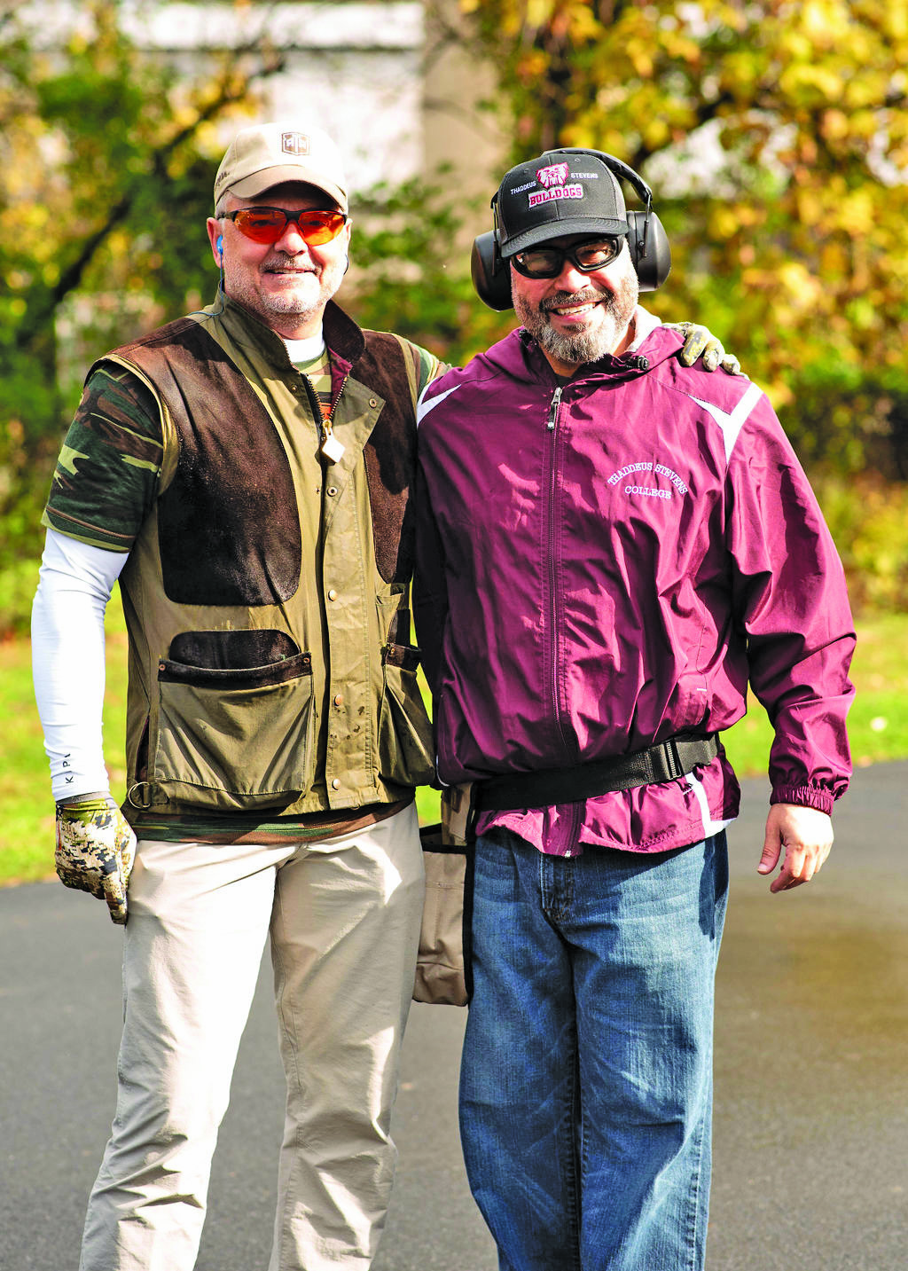 Pedro Rivera, president of Thaddeus Stevens College of Technology, and Ron Bracalente, CEO/president of Bracalente Manufacturing, at the Silvene Bracalente Memorial Foundation (SBMF), which held its seventh annual Sporting Clay Shoot and Fundraiser.