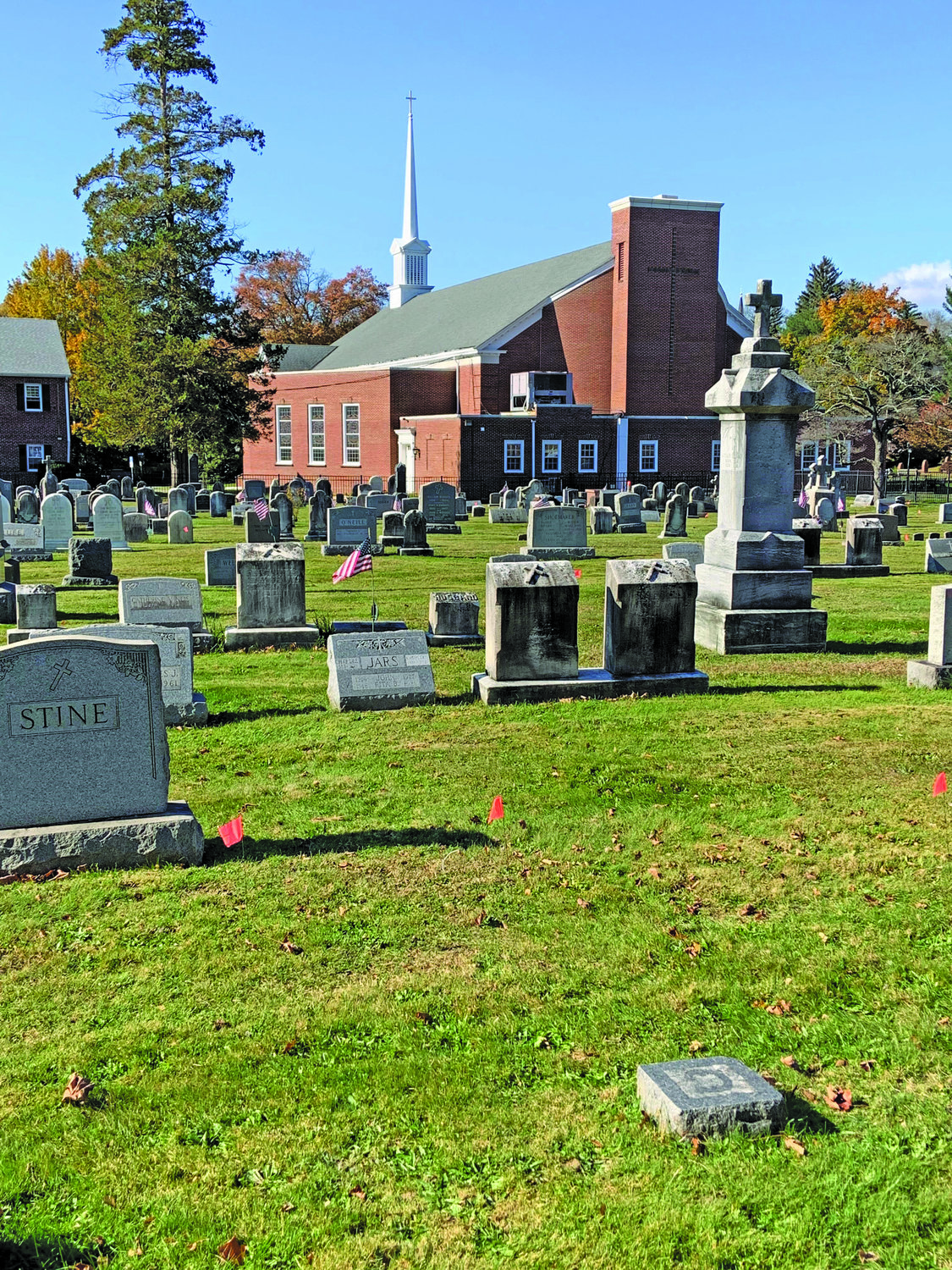St. Mary’s Cemetery behind Our Lady of Mount Carmel Church in Doylestown.