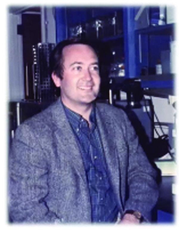 Dr. Nathaniel A. Brown in the Miller Lab at Yale in 1981.