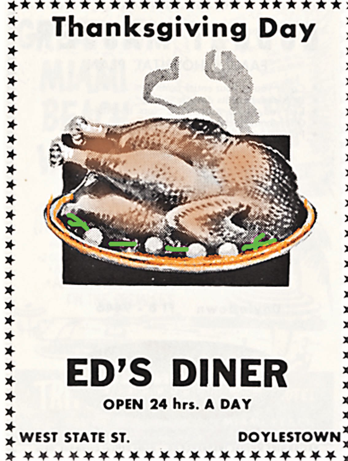 Ed's Diner dinner