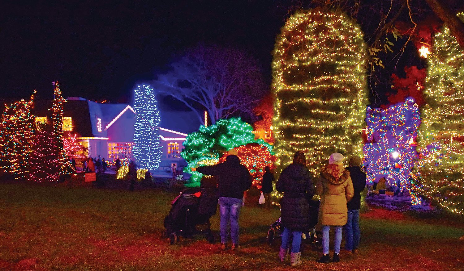 Peddler’s Village opened the 2021 holiday season on Nov. 19 with a display of a million lights.