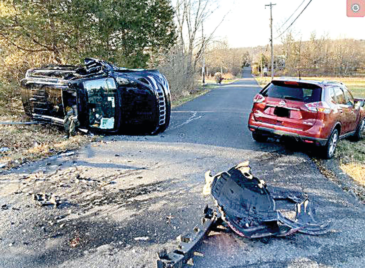 ew Britain Township Police are seeking witnesses to this two-vehicle crash with injuries, which occurred on New Galena Road and Newville Road in Chalfont at approximately 2:37 p.m. Dec. 22.