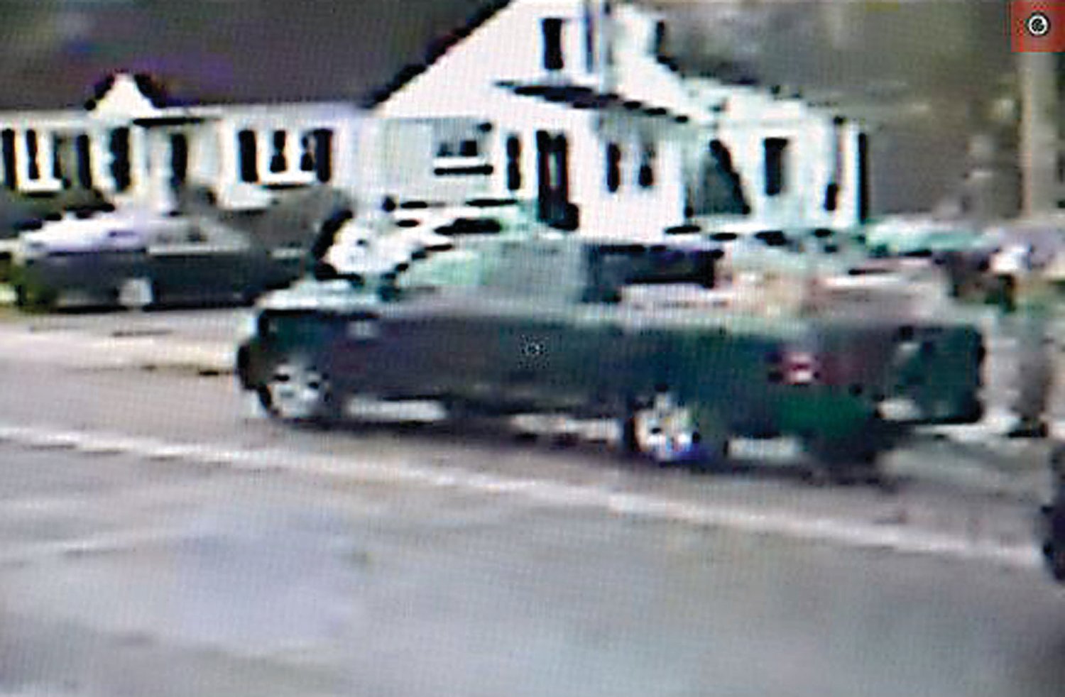 The vehicle in this photograph was seen driving to a construction site for new townhomes in the 100 block of East Walnut Street, Perkasie, and two people were seen entering several townhomes under construction and removing several boxes, containing new air conditioner condensing units, a coil and a furnace.