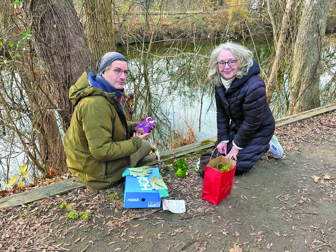 Ian and Moe Phillips have installed “fairy doors” on trees along the Delaware and Raritan Canal towpath in Lambertville, N.J.