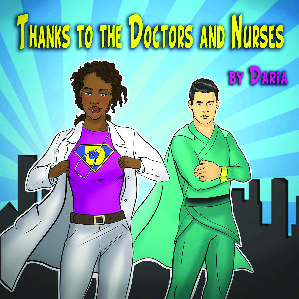 The cover of Daria’s recording in tribute to health care workers.