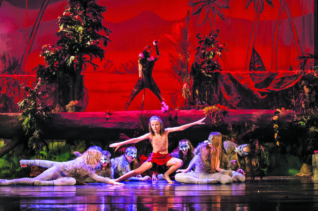 A scene from “Mogli,” in a Roxey Ballet performance. “Rudyard Kippling’s “Jungle Book” is the inspiration for this family-friendly presentation.