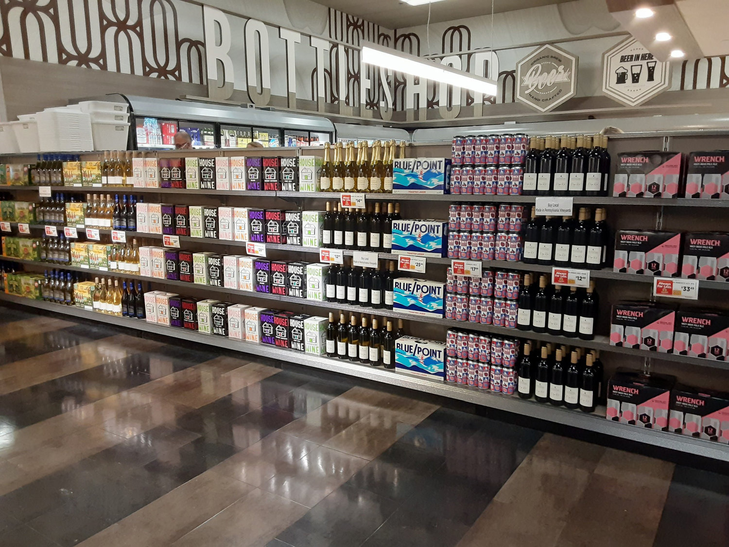 ShopRite of Yardley opened a new beer and wine department and in-store café.