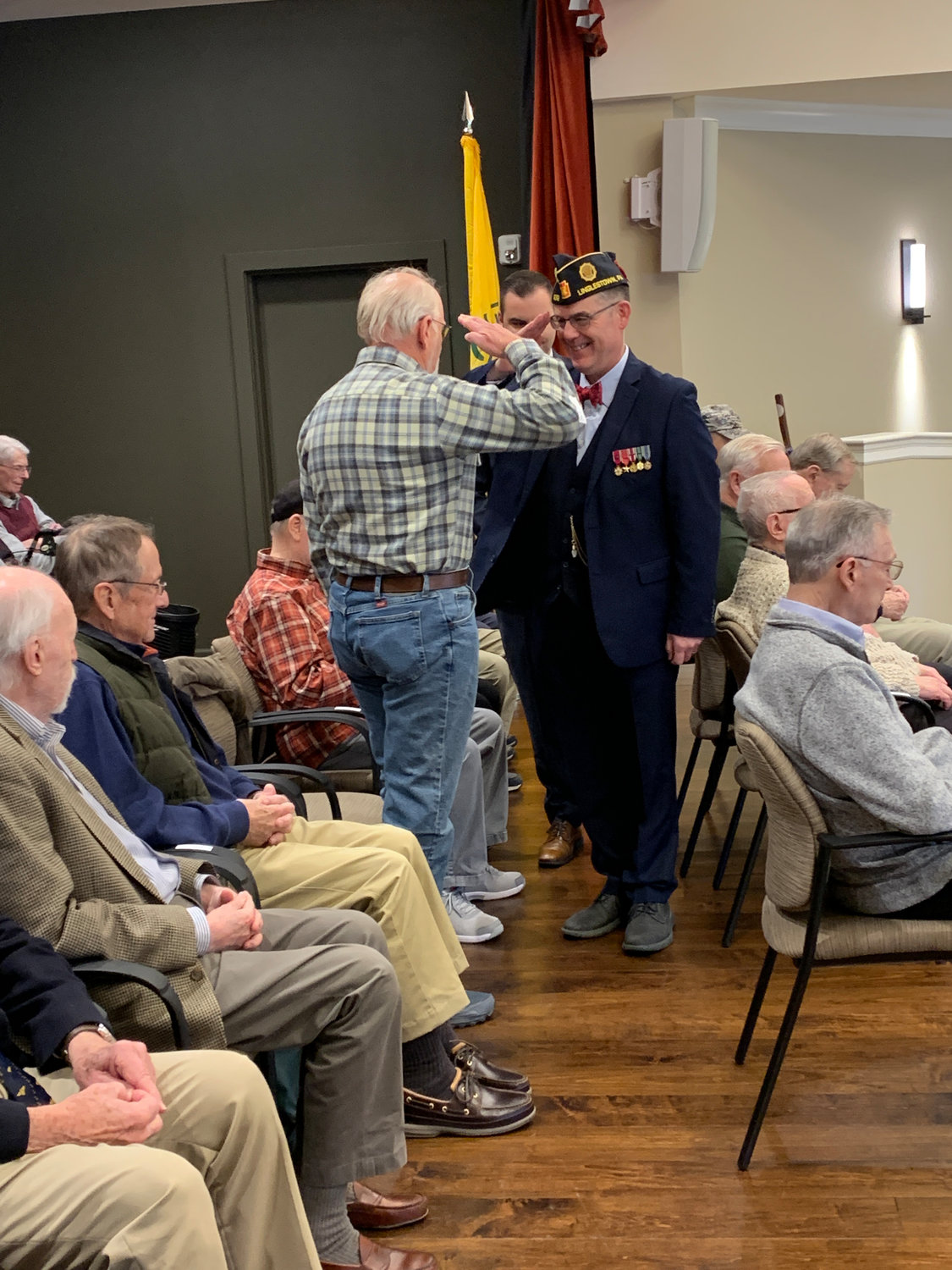 Pine Run recently recognized Vietnam veterans. The veterans were presented with commemorative lapel pins from the office of U.S. Sen. Pat Toomey.