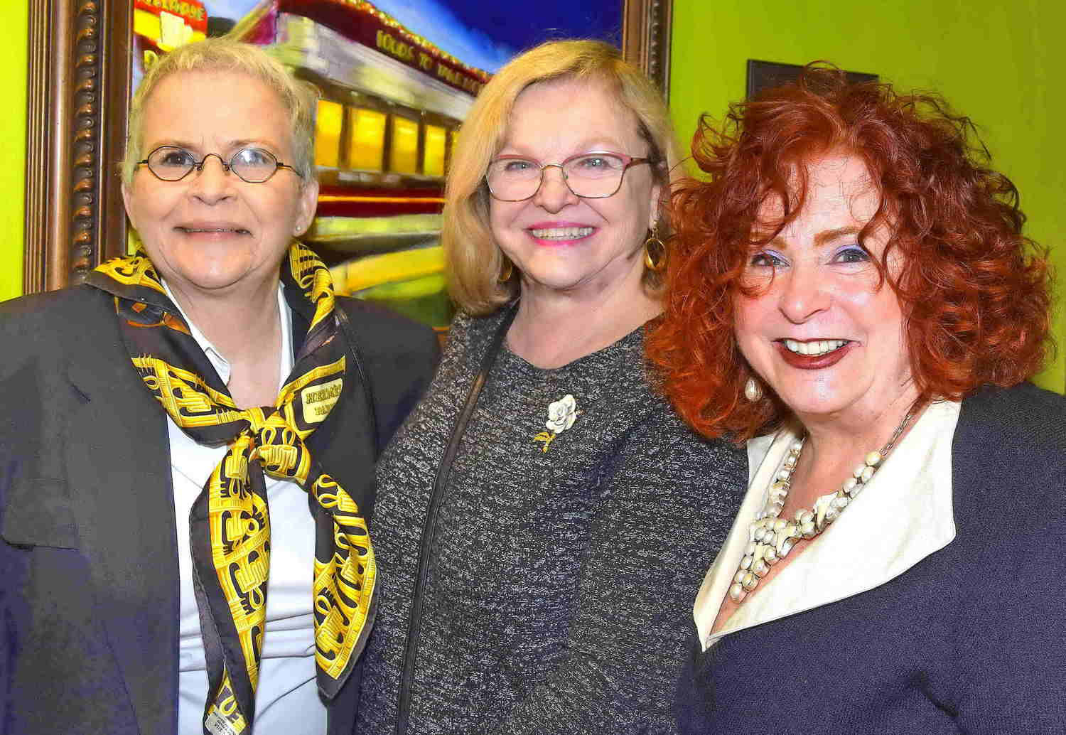 Wendy Gladston, Lin Hodgdon and Pearl Mintzer.