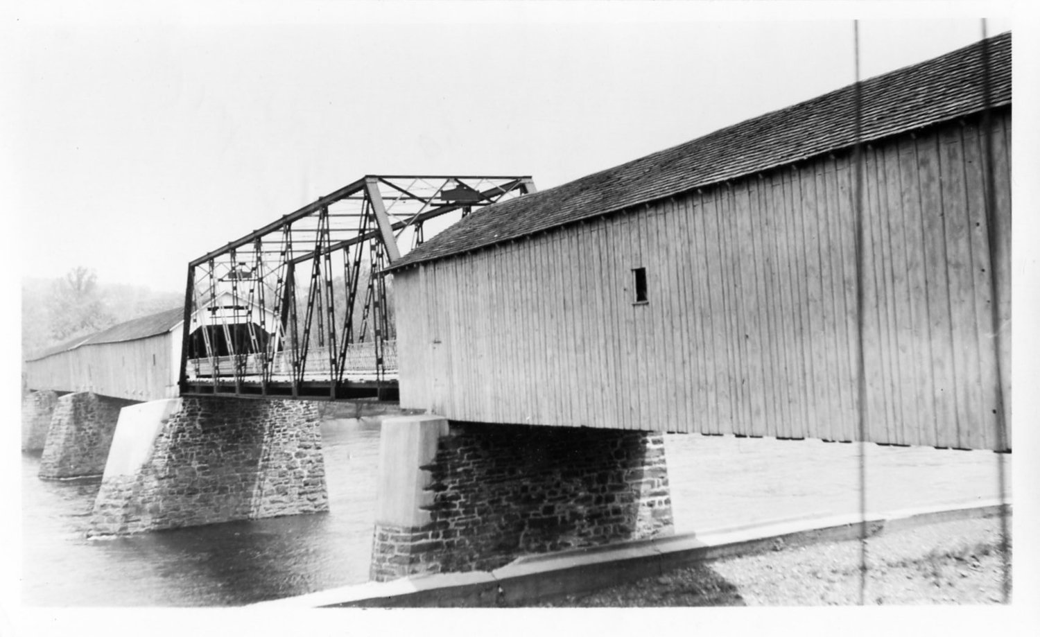 The Lumberville Covered Bridge, 1940