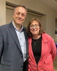 Incoming Jewish Family Service of Somerset, Hunterdon and Warren Counties President Jill Lavitsky and her husband, Eric.
