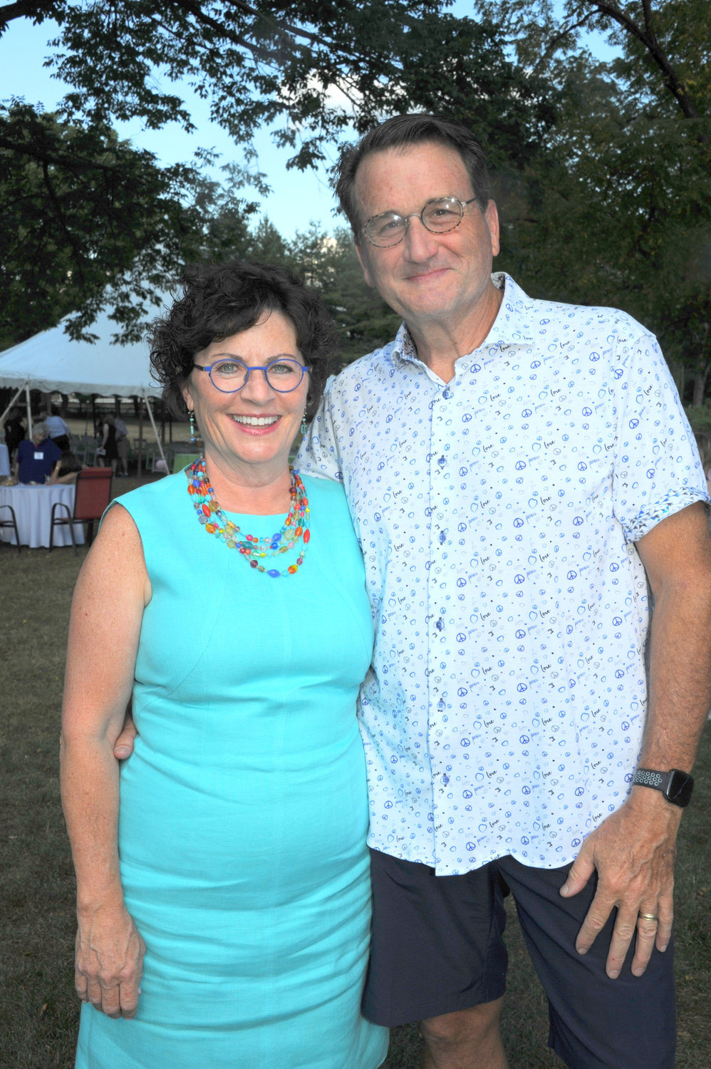 Hosts of the event, Beverly and Jeff Fulgham.