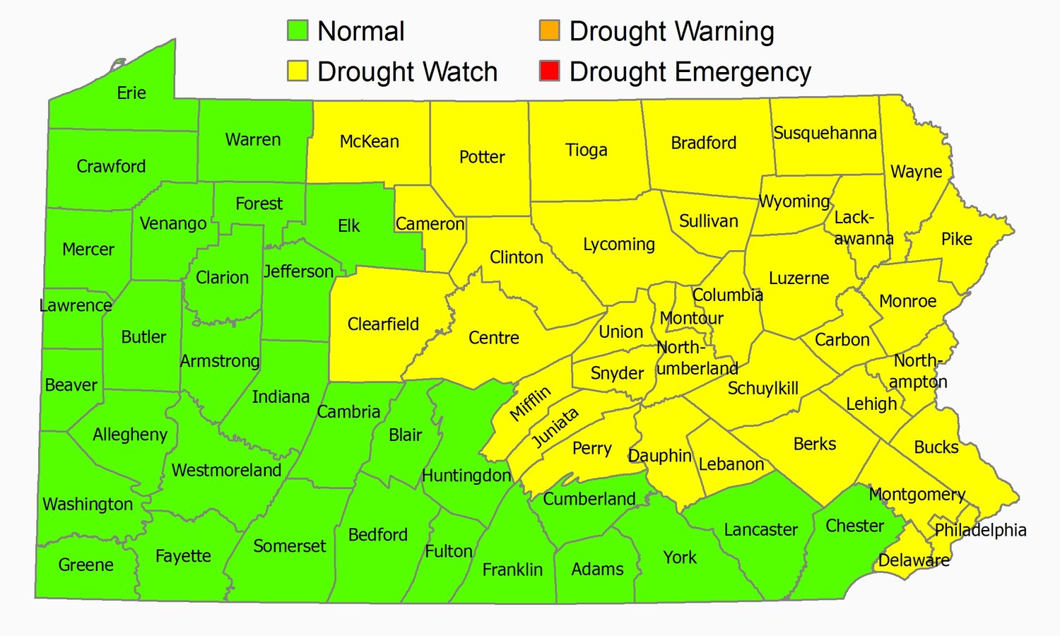 Dep Declares Drought Watch For Bucks County Asks For Voluntary Water