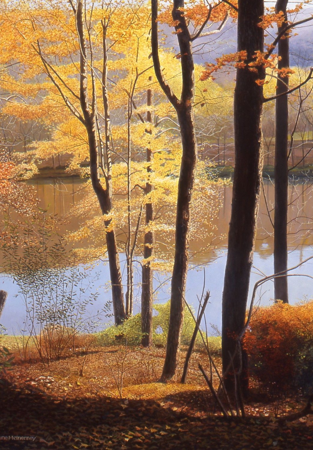 "Upper Reaches" is an oil painting by Gene McInerney.