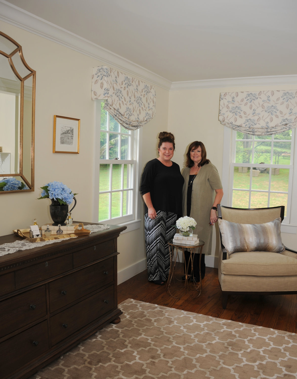 Summerby’s Master Bedroom” by Kimberly Lux of Lux Interiors and Mary Cardinale of Bucks County Window Décor.