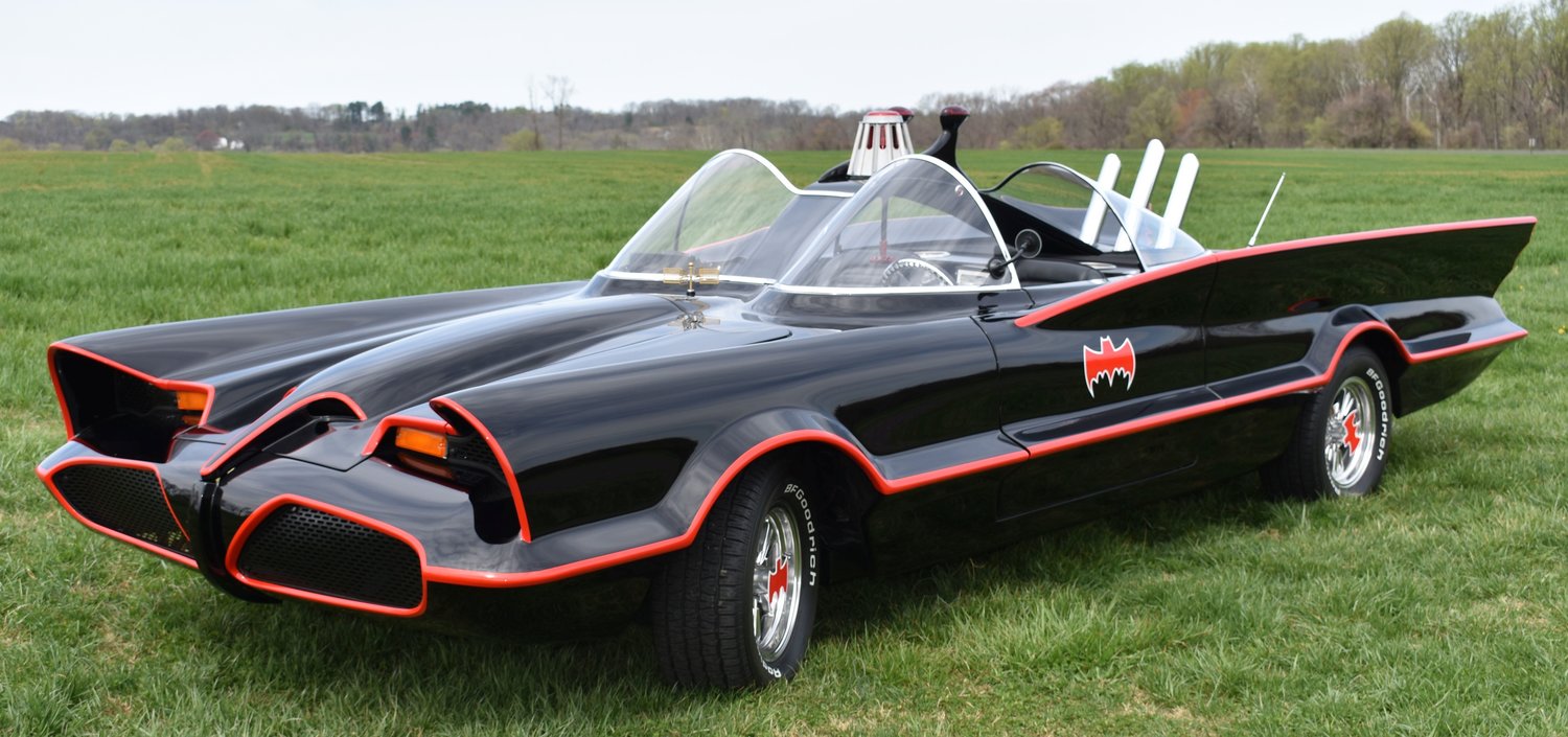 The Batmobile will be on view at Newtown Theatre for a movie screening.