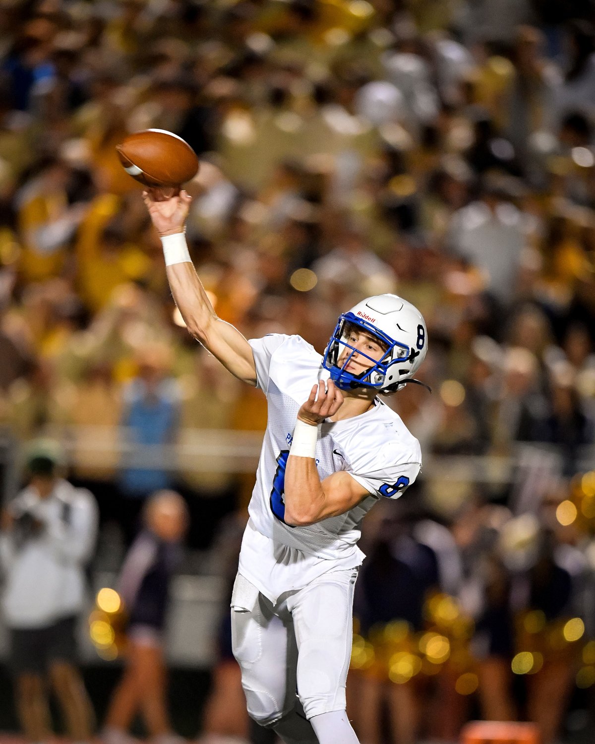 Quakertown’s Vince Micucci throws a pass.