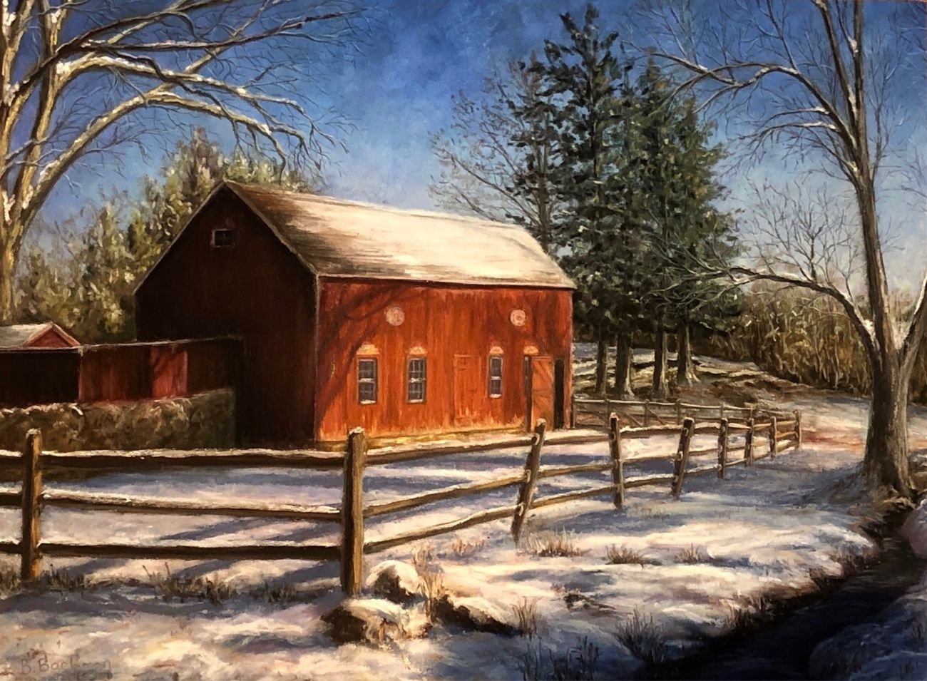 “January Morning” is among the works that will be on view at the Makers Alley exhibition.
