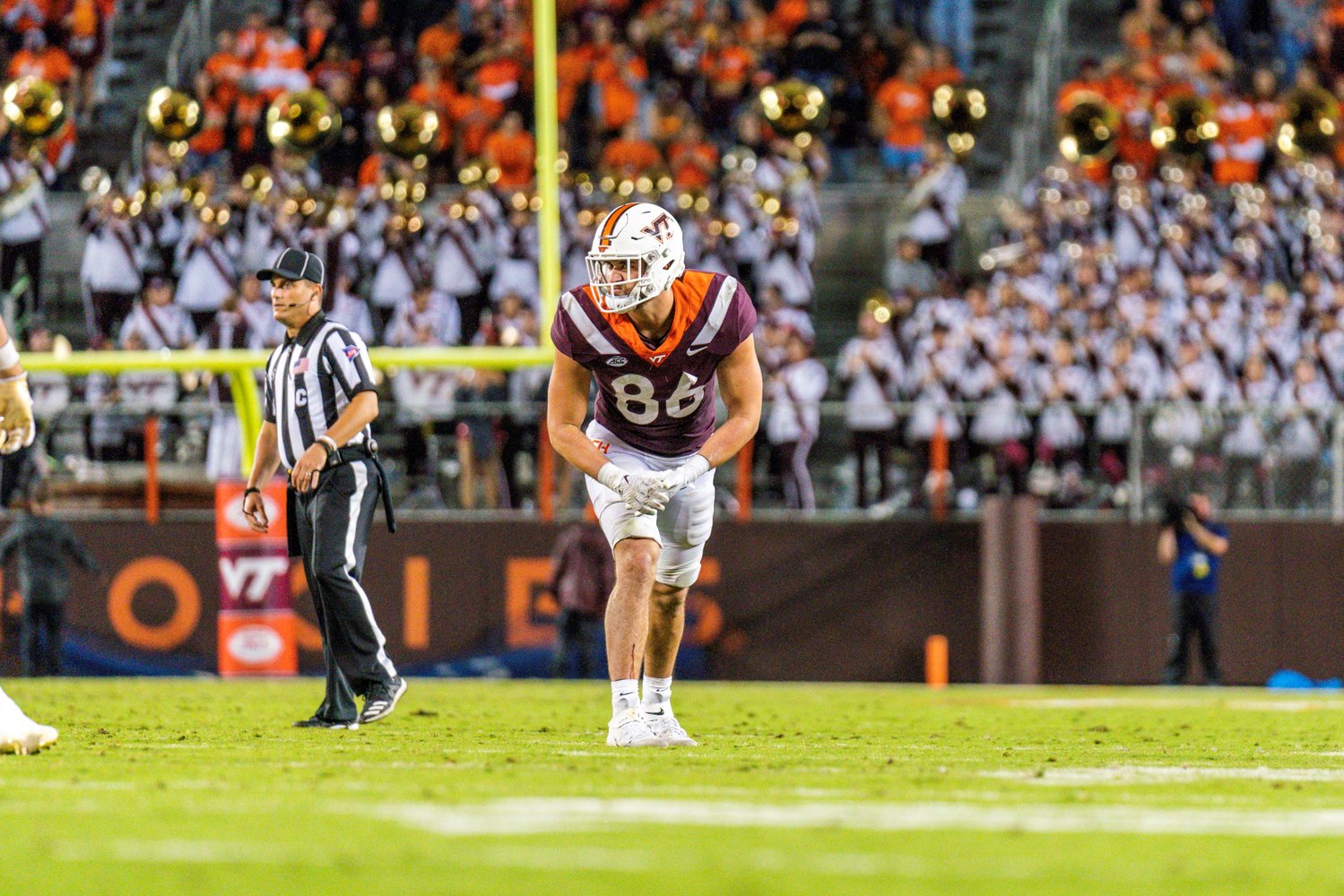 Virginia Tech senior tight end Nick Gallo, a CR South grad, ranks second on the team in both catches and receiving yardage.