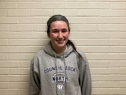 Council Rock North’s Delaney McCaffery swished the game-winning foul shot against Central Bucks South.