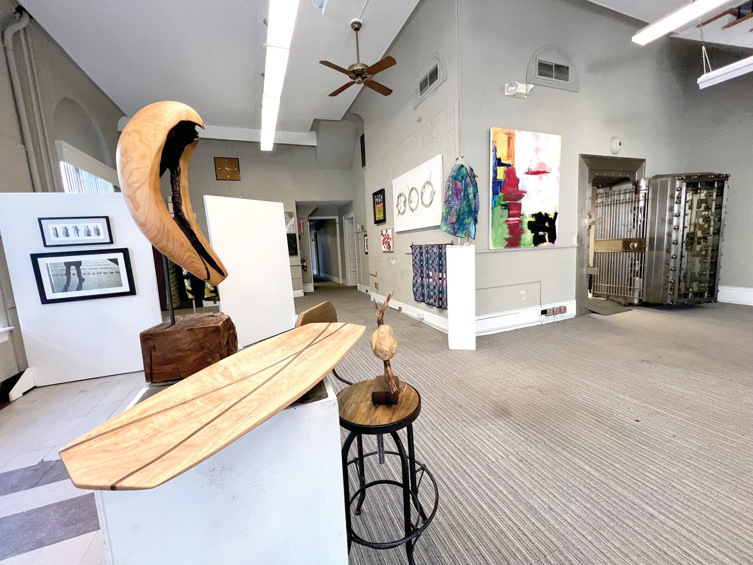 The third annual Juried Art & Artisan Makers Alley Exhibition will be on view in the former Milford Bank in Milford, N.J.