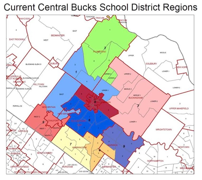The Central Bucks School District must alter its voting districts given that some directors are representing an unequal number of residents due to population shifts in the 2020 census.