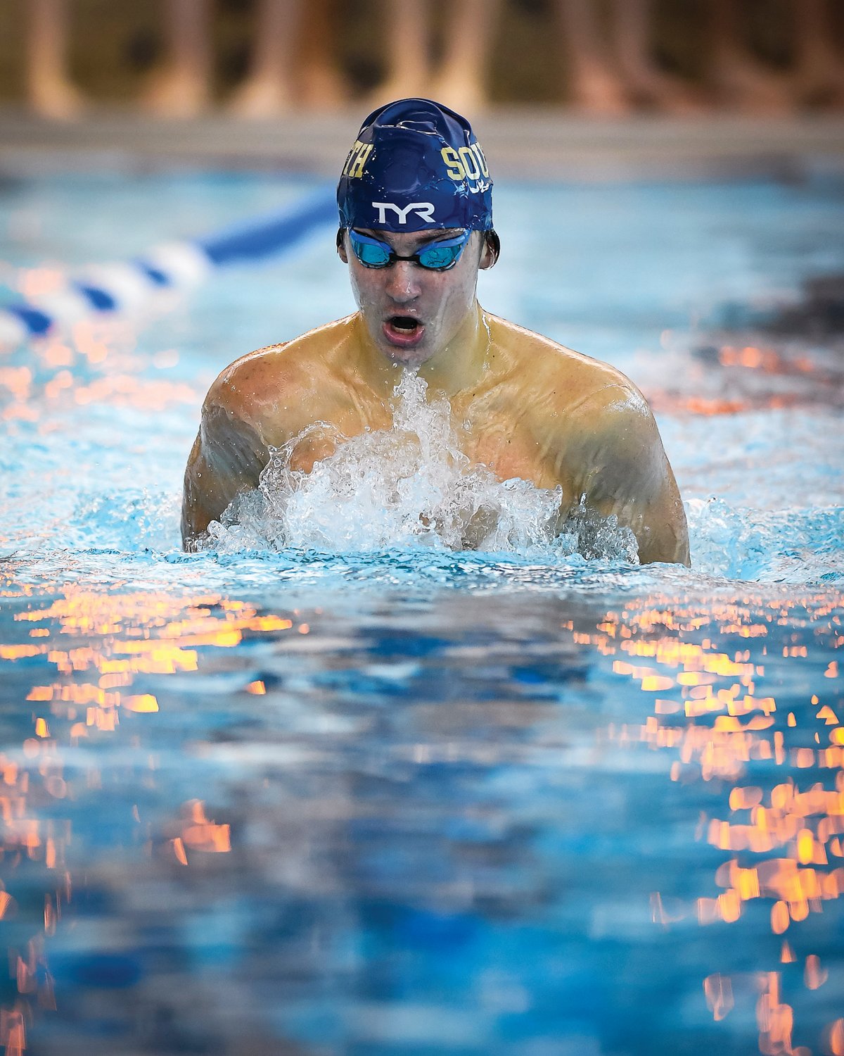 Michael A. Apice
CR South’s Nikita Jenza competes in the 200-meter individual medley.