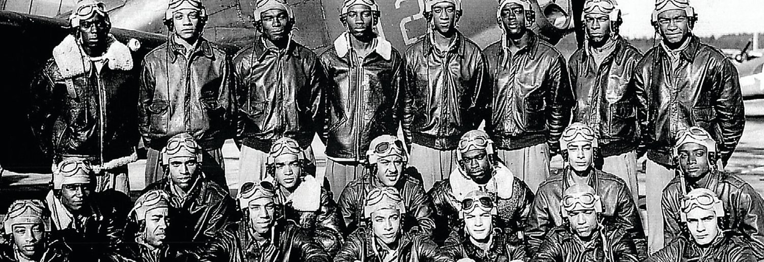 Courtesy of the Greater Philadelphia Chapter of Tuskegee Airmen, Inc.
A group photo of Tuskegee Airmen who served with valor as the nation’s first Black fighter pilots during WWII.