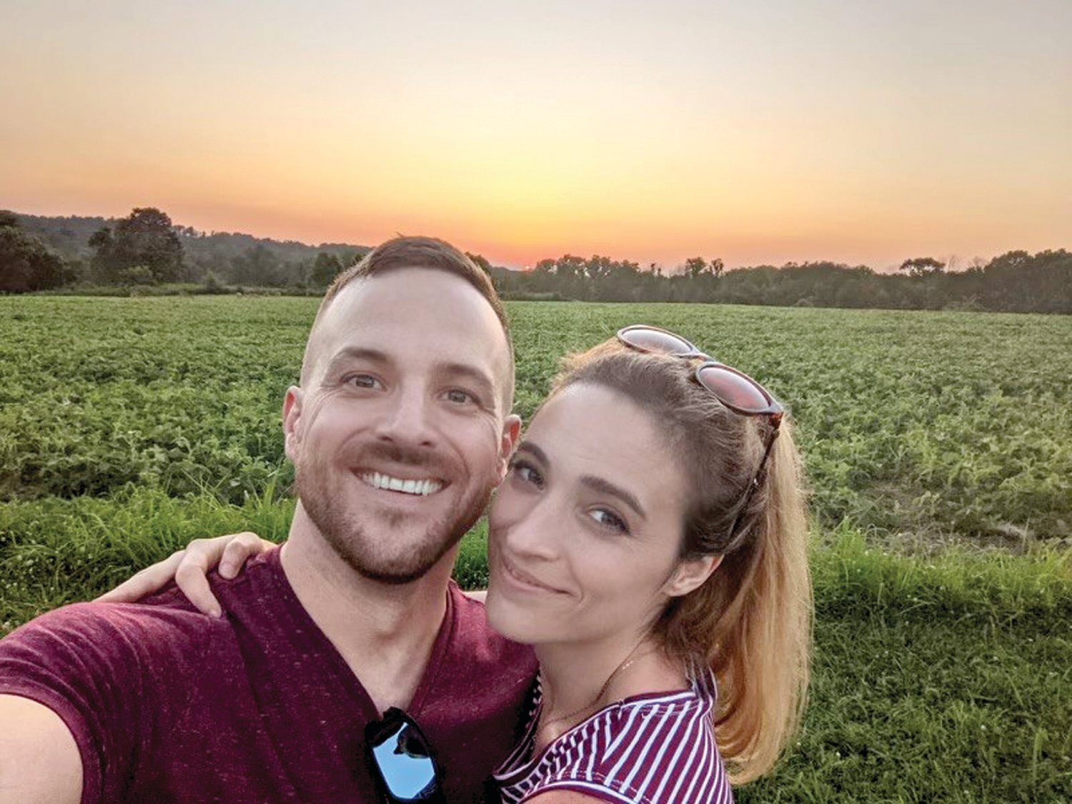 Software engineer Chris Crook knew Christy Altomare long before she was a Broadway star. They were classmates at Charles Boehm Middle School. In 2021, they reconnected when he attended one of her shows at the Bucks County Playhouse. They got married in September.
