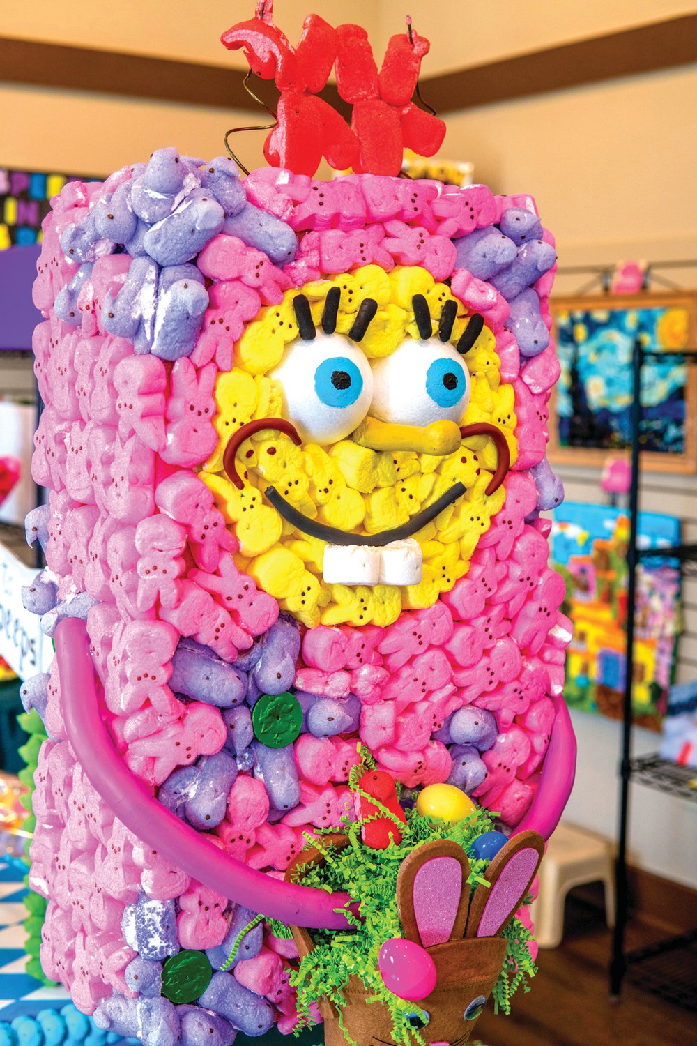 PEEPS in the Village returns to Peddler’s Village in Lahaska. This colorful entry was among 100 on display in the 2022 event. Entries for 2023 are due by March 3.